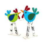 Atelier Trinette glas Ward's art Haan groen geel rood groen blauw