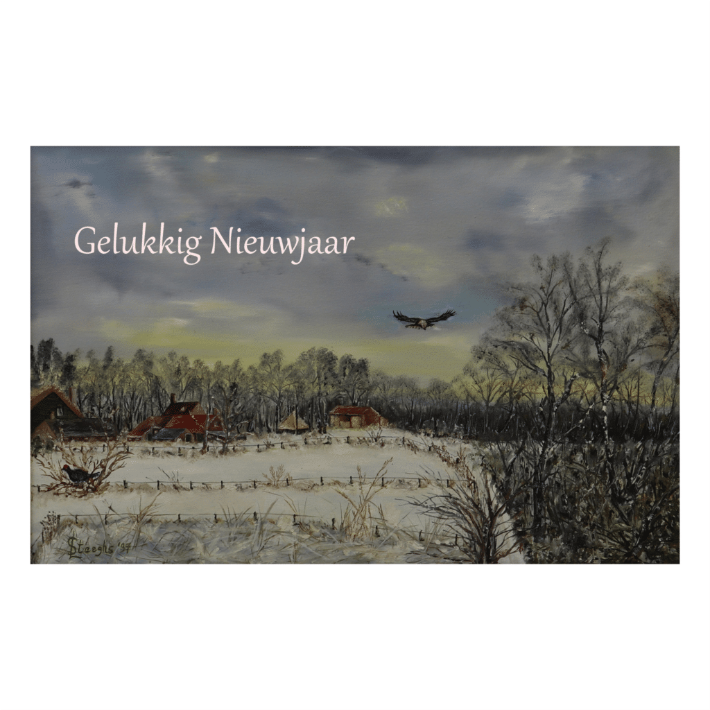 Kunstkaart 55 Gelukkig NIeuwjr