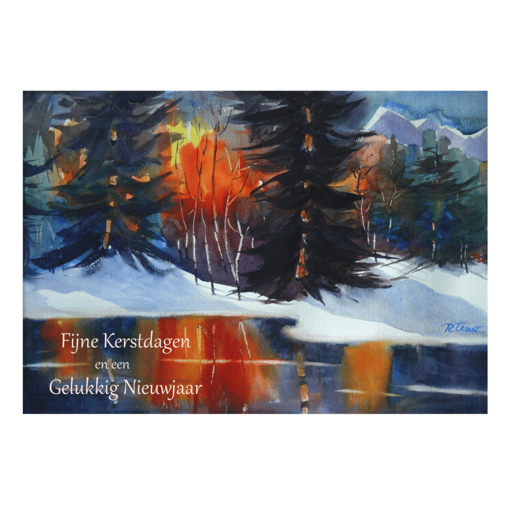 Kunstkaart 76 Fijne Kerstdagen