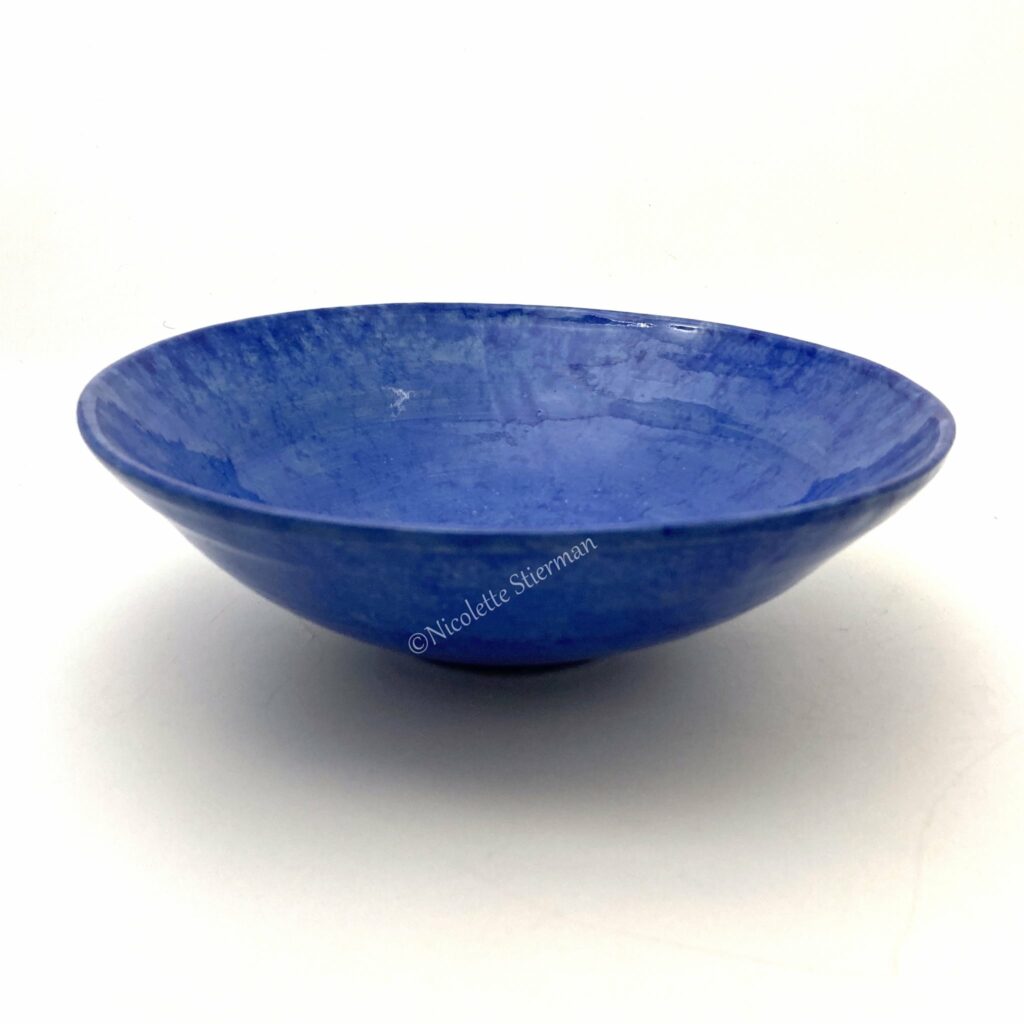 Blauwe schaal
