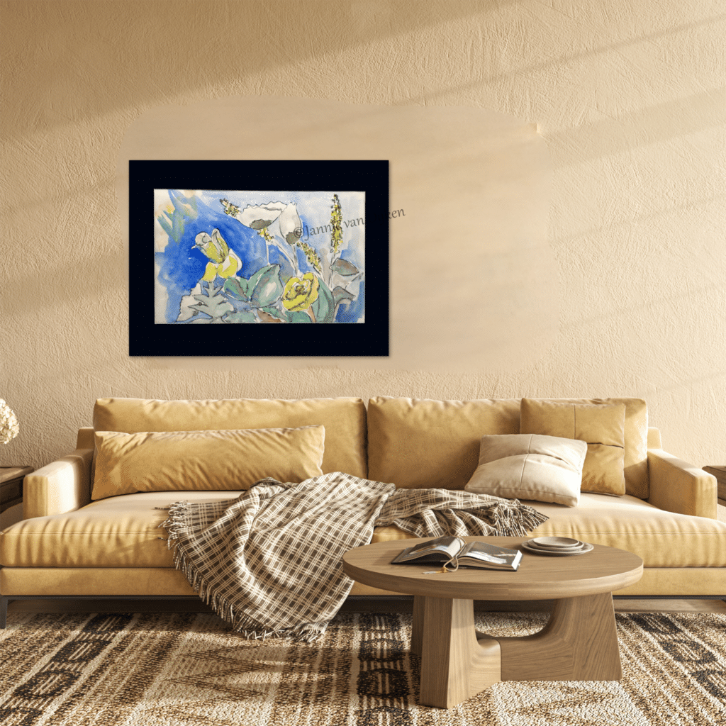 Bloemen in Blauw
