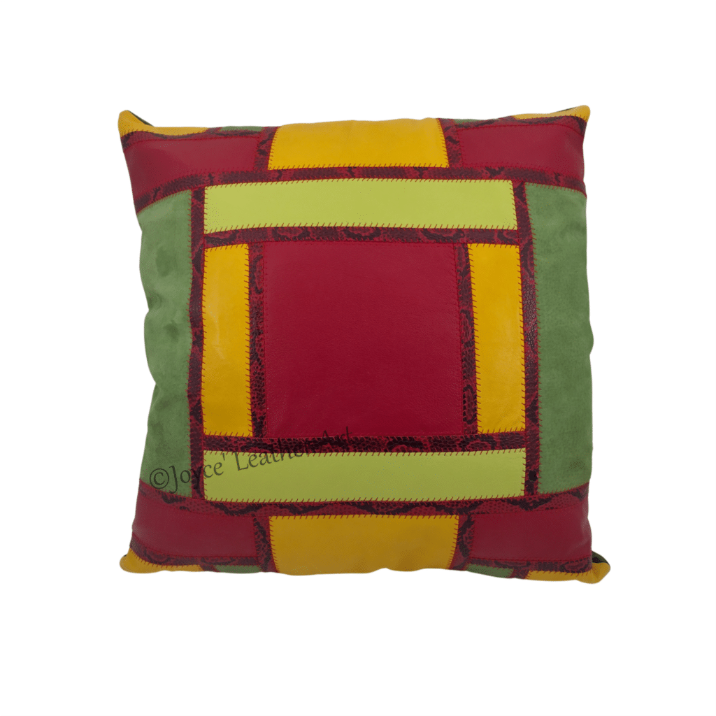 Rood/groen/geel kussen