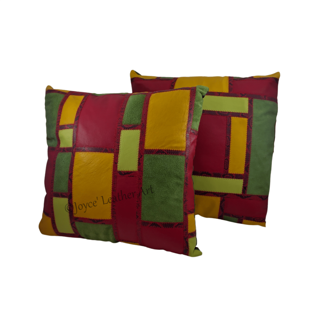 Rood/groen/geel kussen