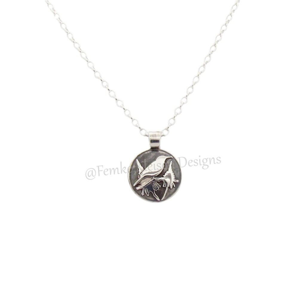 Femke Kleisen Designs Ward's art Goudsmid Zilver Goud Hanger Honingzuiger Aloe