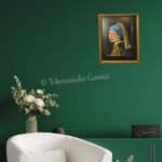 Meisje met de Parel Johannes Vermeer Pastelpotlood Gonnie van Roekel Ward's art