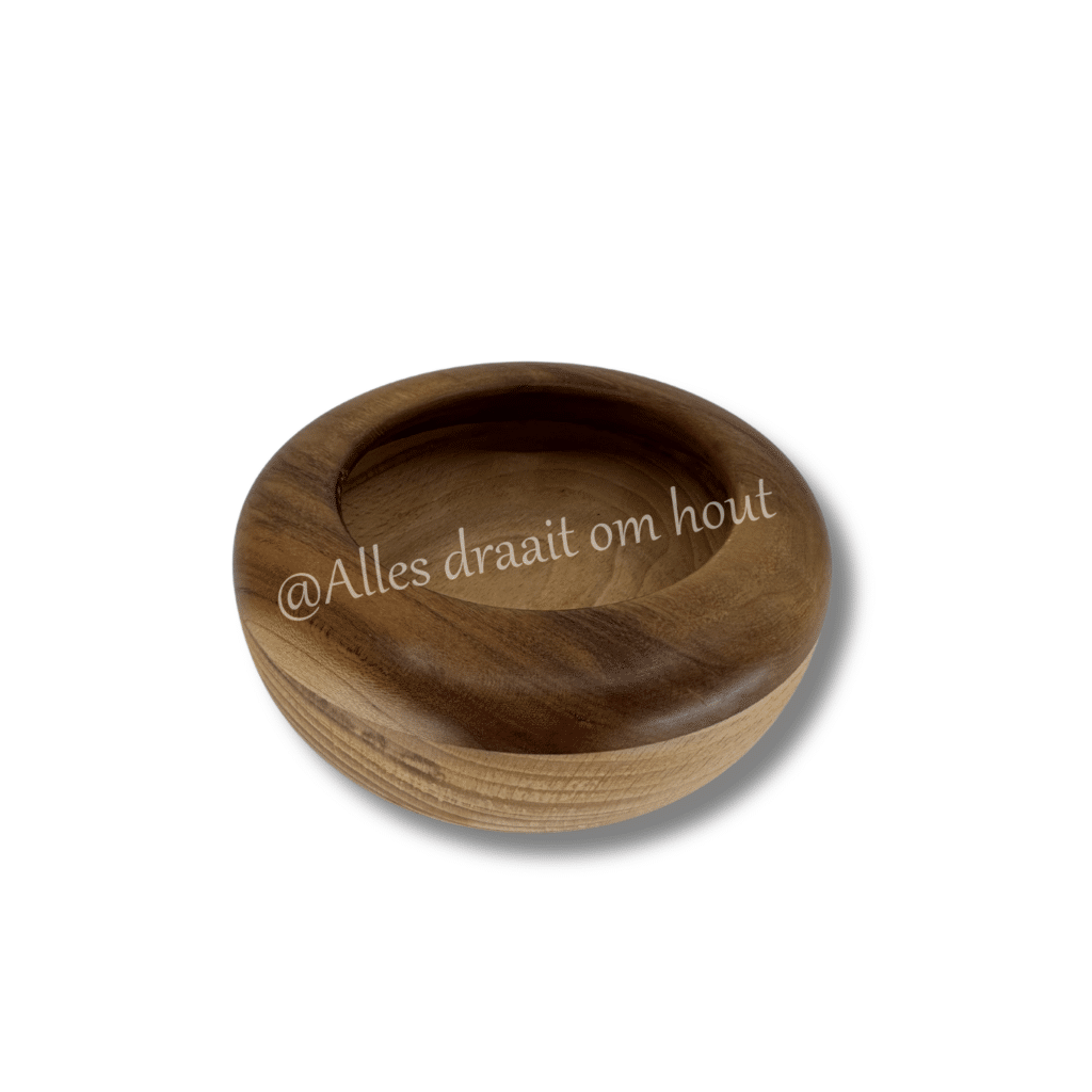 Jan Otten Ward's art Hout draaien Schaal bruin Essen walnoot