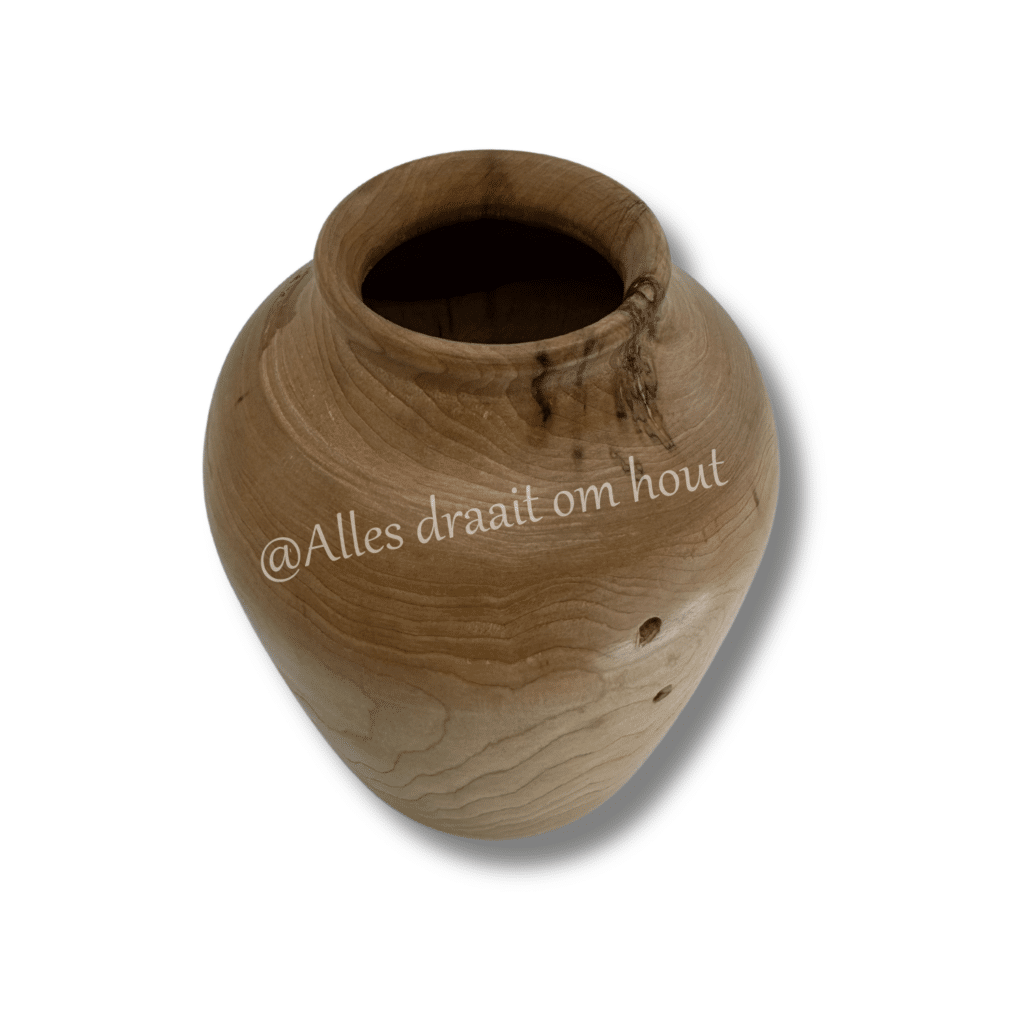 Houten siervaas