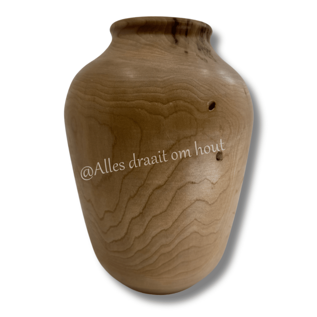 Houten siervaas