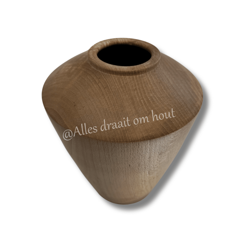 Houten siervaas