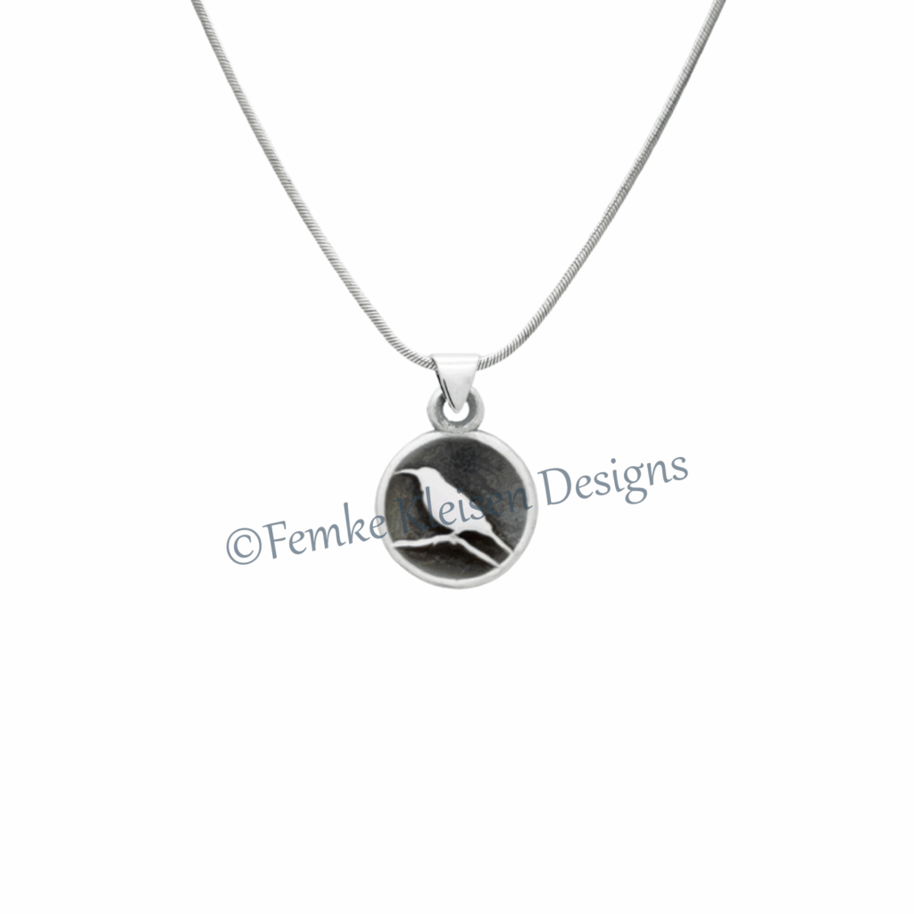 Femke Kleisen Designs Ward's art Goudsmid Zilver Goud Hanger Honingzuiger Aloe