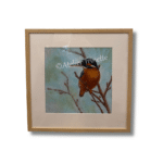 5783 IJsvogel 43 x 43 cm 250 - handgemaakt door Trinnette Korver van Atelier Trinette Pasteltekening